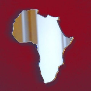 Africa Shaped Map Mirror - 5 Sizes Available., Bespoke Shapes Made