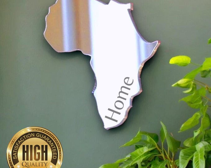 Unique Custom Shaped Maps - Personalised Acrylic Map Mirrors, Various Sizes, Shapes, and Colours! Handcrafted in the UK with Care