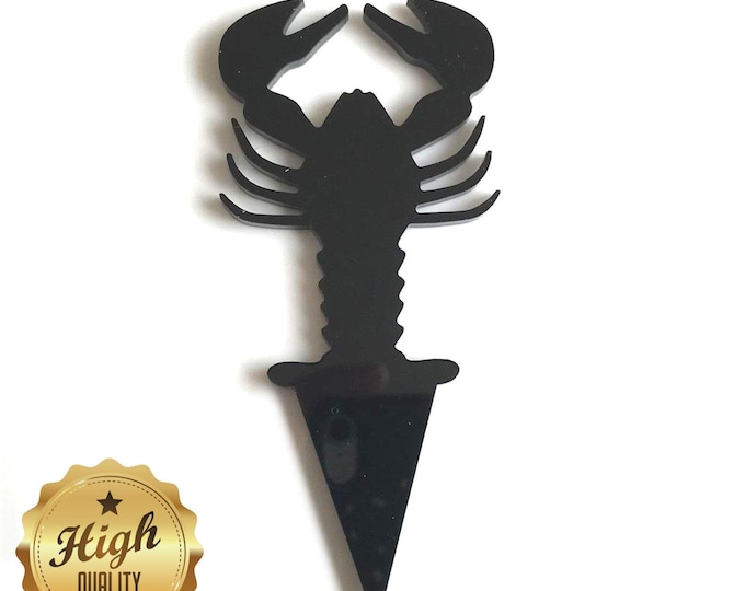 Acrylic Lobster Cake Topper: Bespoke Cupcake Decoration, Made in UK
