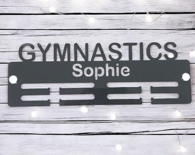 Custom Gymnastics Medal Hanger: Personalized Sport Award Display