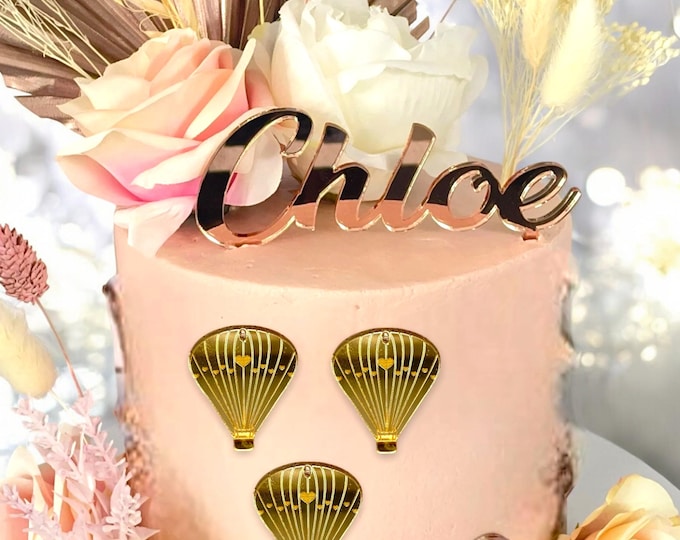 Name Cake Toppers & Emblems - Your Name, Custom styles and colours made