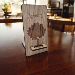 Custom Engraved Mobile Phone Stand: Acrylic Desk Accessory image 2