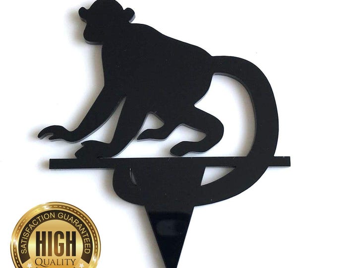 Monkey Cake Toppers & Cup Cake Toppers - Several Colour Options Available, Any Bespoke Style Made, Crafting Customised