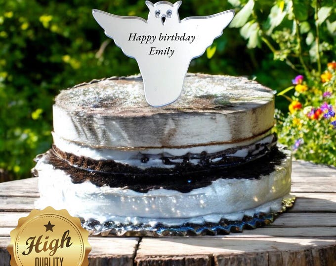 Owl Cake Toppers: Custom Acrylic Cupcake Decorations