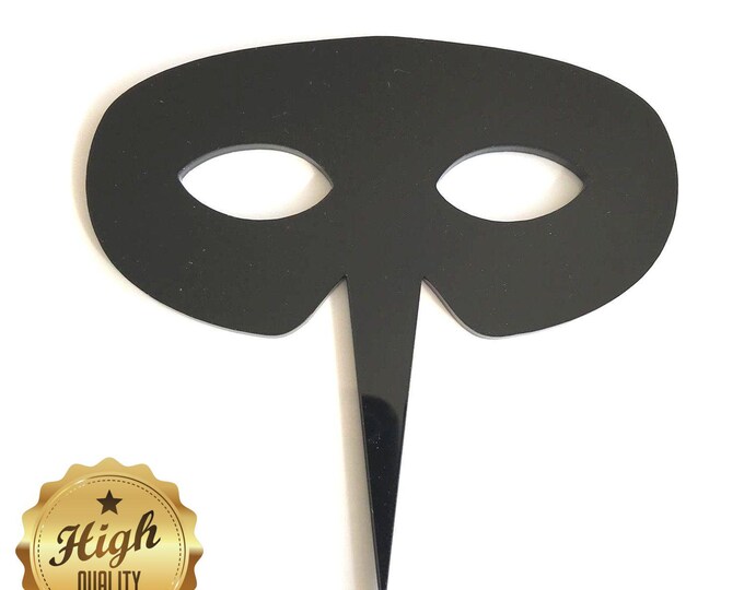 Mask Cake Toppers & Cup Cake Toppers - Several Colour Options Available, Any Bespoke Style Made, Crafting Customised
