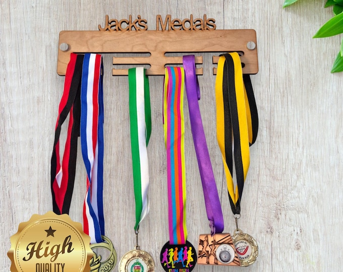 Custom Wooden Medal Hanger: Personalized Sport Display
