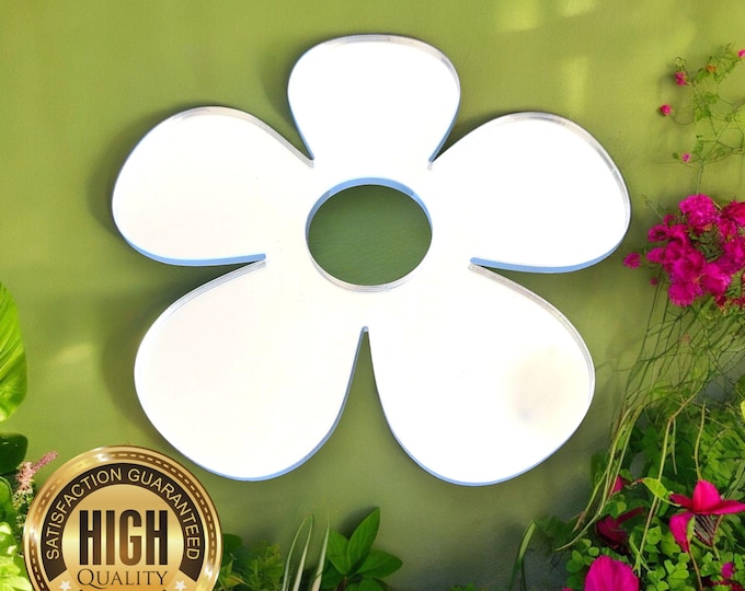 Daisy Shaped Mirrors for Decorating & Crafting, Custom colours, sizes