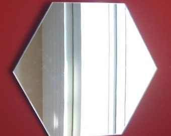 Espejos con forma hexagonal: tamaños, colores y formas a medida., Formas a medida.