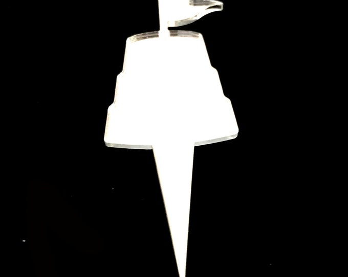 Sandcastle Cake Toppers: Custom Acrylic Cupcake Decorations