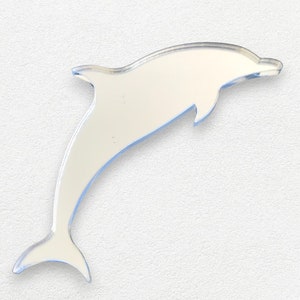 Dolphin Shaped Acrylic Mirrors -  Many Sizes and Personalised Engraving Options