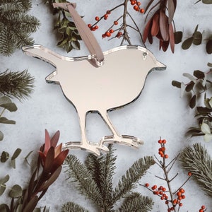Red Robin Shaped Decorations, Custom Colours and Woods, Bespoke shapes & Sizes made