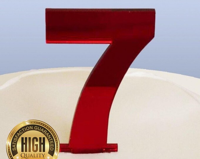 Custom Birthday Number Cake Toppers - Bespoke Sizes, Colors & Styles by SuperCoolCreations