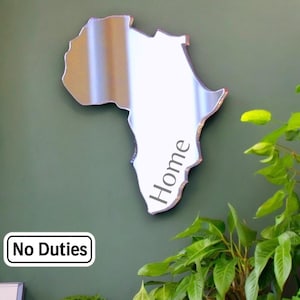 Custom Acrylic Map Mirror: Any Country Shape, Large Sizes