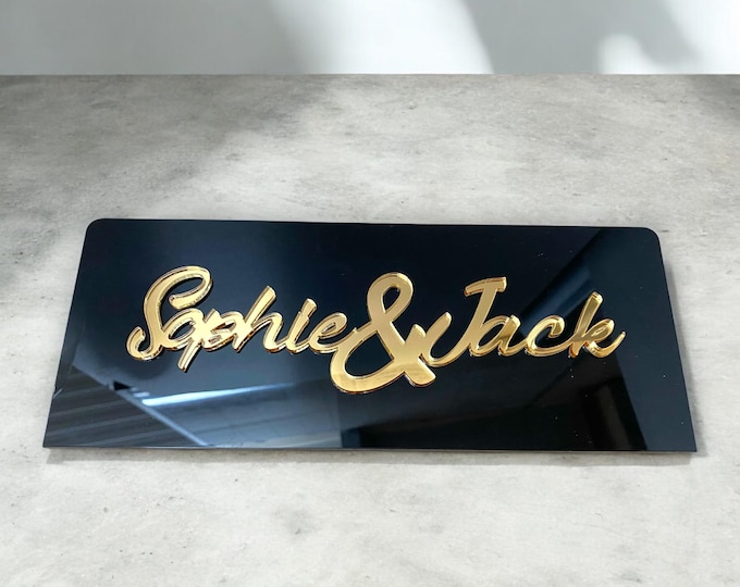 Custom Acrylic Business Sign: Salon Decor, Logo Colors
