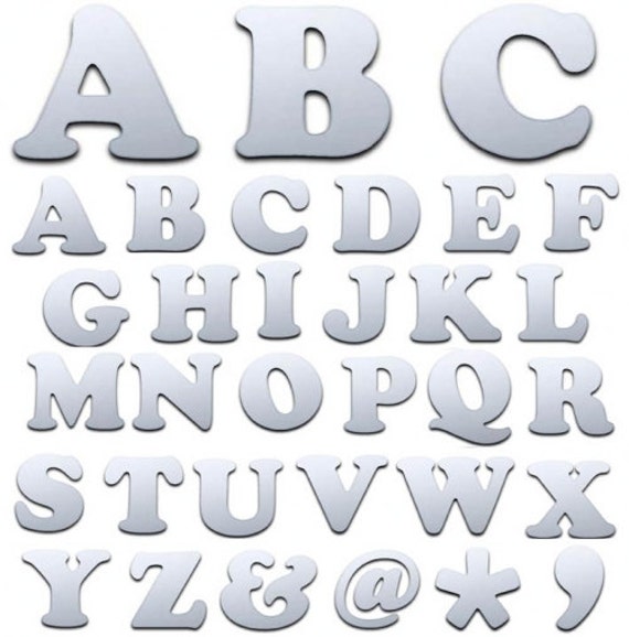 Funky Letter I Acrylic Mirrors Many Sizes, Any letters//numbers, font /& Colour