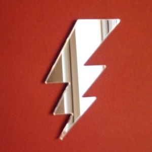 Lightning Shaped Acrylic Mirrors, Bespoke Shapes Made