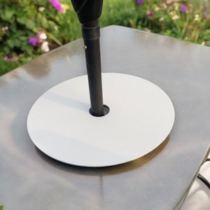 Garden Acrylic Lazy Susans - Turntable Plate with or without garden parasol hole. Many Colour Choices Custom Sizes