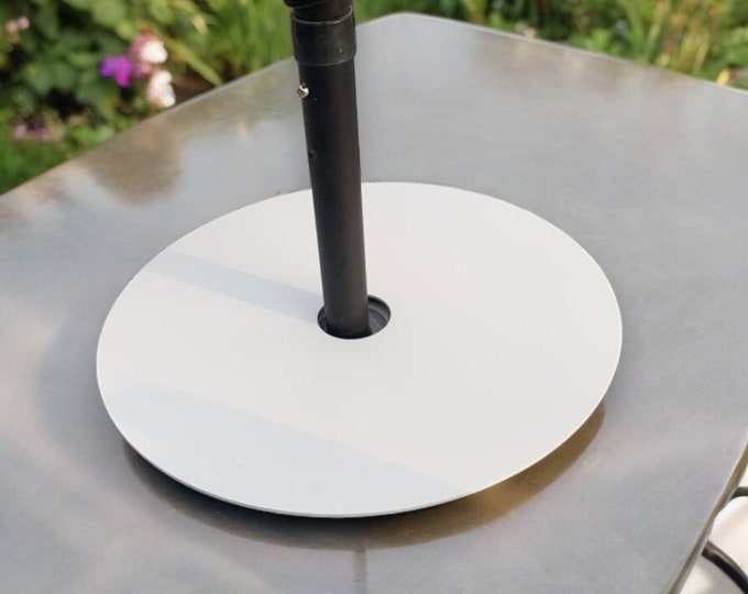 Custom Acrylic Garden Lazy Susan: with Parasol Hole & Non-Slip Feet