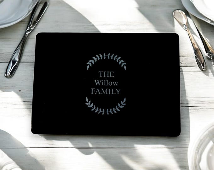 Placemats & Coasters, Custom Gloss or Matt Finish Colours, Shapes, Sizes and Engraving Services