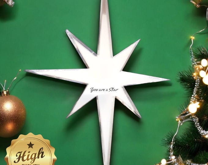 Custom Star Mirror: Child Safe Acrylic, Solar System Decor