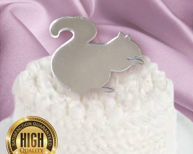 Acrylic Cake Toppers in Various Colors & Sizes - Custom Designs Available, Eco-Friendly Recycled Material, Laser Cut Decorations for Cakes