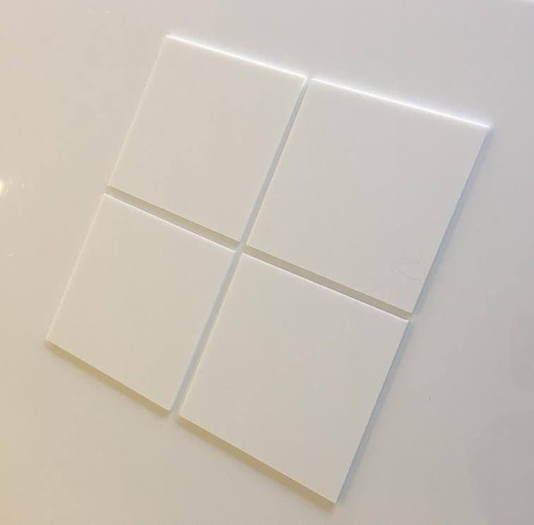 White Gloss Acrylic Square Crafting Mosaic//Wall Tiles Sizes 1cm-20cm 1/"-7.9/"