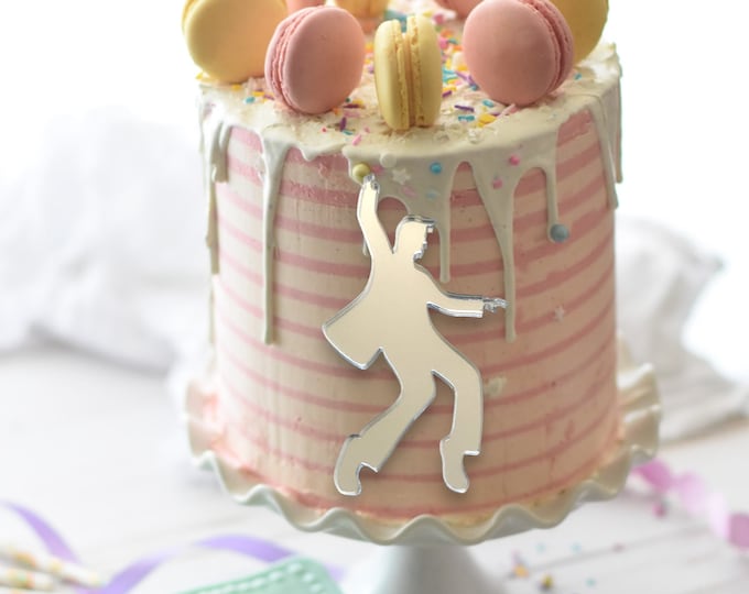 Rock'n'Roller Acrylic Cake Topper: Bespoke Style