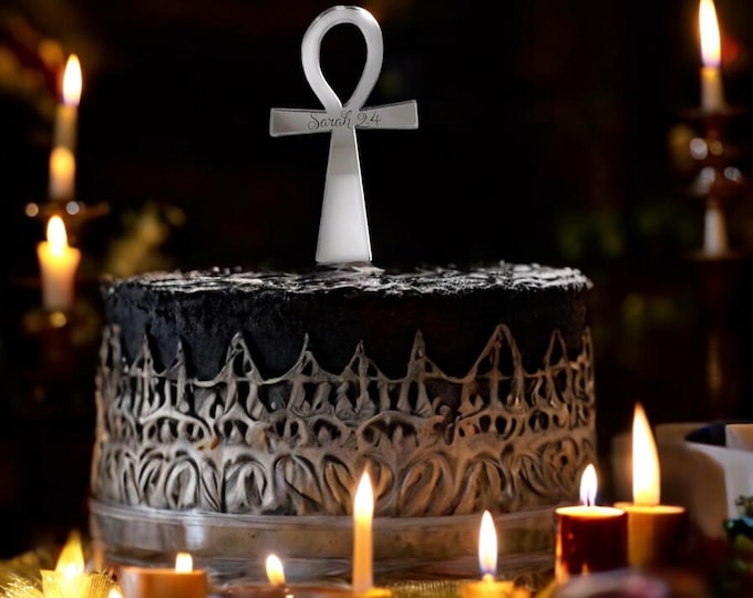 Egyptian Ankh Cake Toppers - Custom Colours, Any Bespoke Style Made, Crafting Emblems
