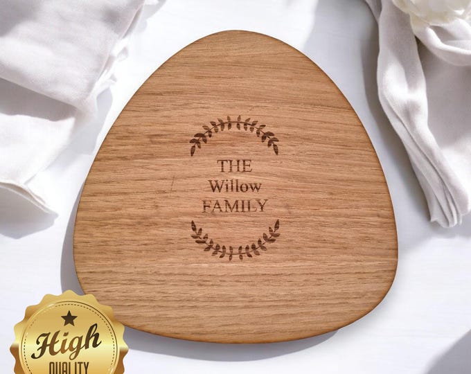 Pebble Placemats & Coasters - Wood Finish Options, Custom Sizes, Shapes, Colours, Engraved or Plain