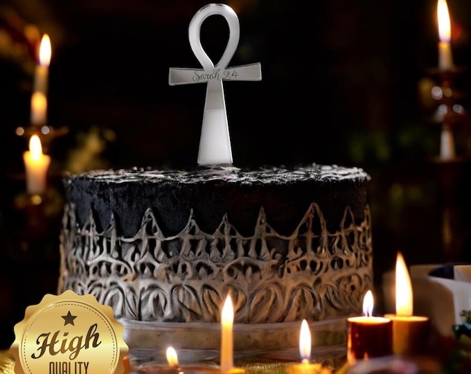 Egyptian Ankh Cake Toppers - Custom Colours, Any Bespoke Style Made, Crafting Emblems