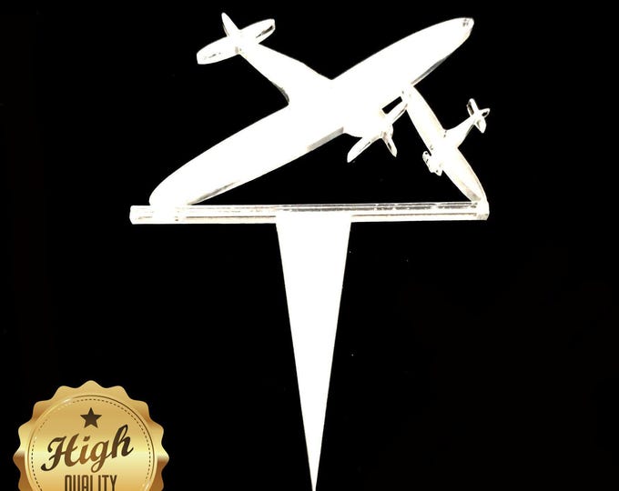 Handmade Spitfire Shaped Cake Toppers & Cupcake Toppers - Custom Designs, Various Colors, Eco-Friendly Acrylic, Personalized Orders