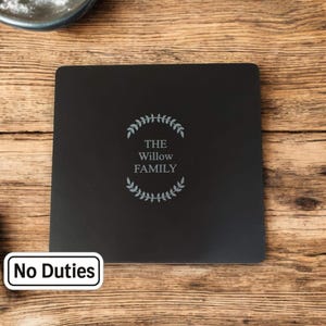 Square Acrylic Worktop Saver: Custom Engraved Tabletop Protector