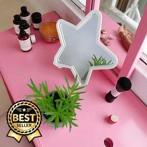 Star Shaped Mirror with Custom Color Frame - Bespoke Sizes Available image 1