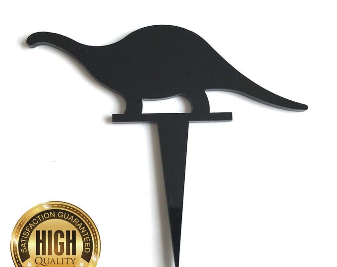 Brontosaurus Dinosaur Shaped Cake Toppers & Cup Cake Toppers - Several Colour Options Available, Any Bespoke Style Made, Crafting Customised