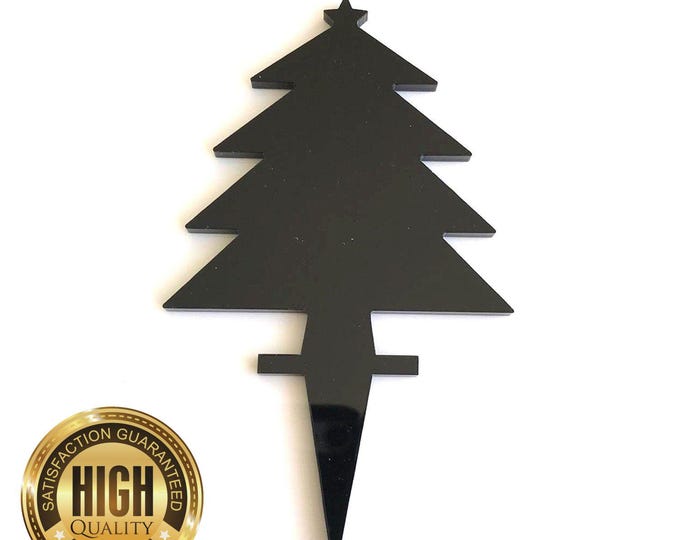 Christmas Tree Shaped Cake Toppers & Cup Cake Toppers - Several Colour Options Available, Any Bespoke Style Made, Crafting Customised