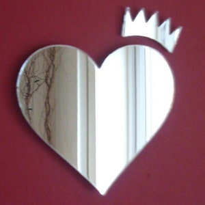 Heart and Crown Mirrors, Bespoke Shapes Made