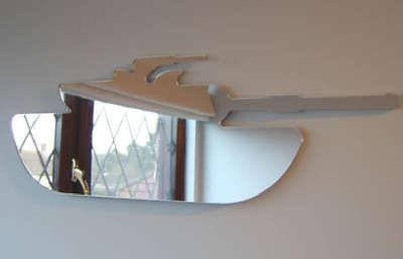 Army Tank Shaped Mirrors 5 Sizes Available, Bespoke Shapes Made image 2