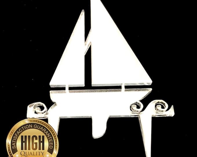 Sailing Boat Cake Toppers & Cup Cake Toppers - Several Colour Options Available, Any Bespoke Style Made, Crafting Customised