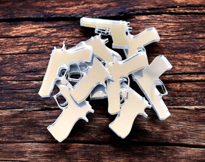 Gothic Cross Acrylic Crafting Mirrors, Custom Colors, Sizes, Shapes, Pack of 10