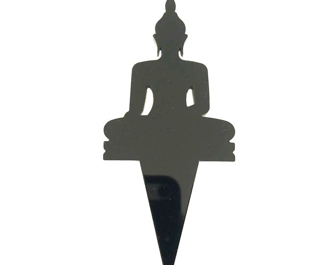 Buddha Cake Topper: Bespoke Acrylic Cupcake Decorations