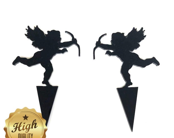 Cherub Shaped Cake Toppers & Cup Cake Toppers x 2 - Several Colour Options Available, Any Bespoke Style Made, Crafting Customised