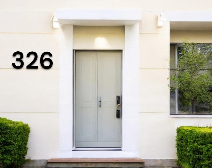 Floating House Letters & Numbers with fixings (Sold Per Digit) - Custom Sizes, Colours, Fonts