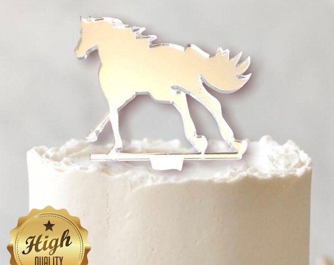 Horse Cake Topper: Cantering Style, Custom Colors