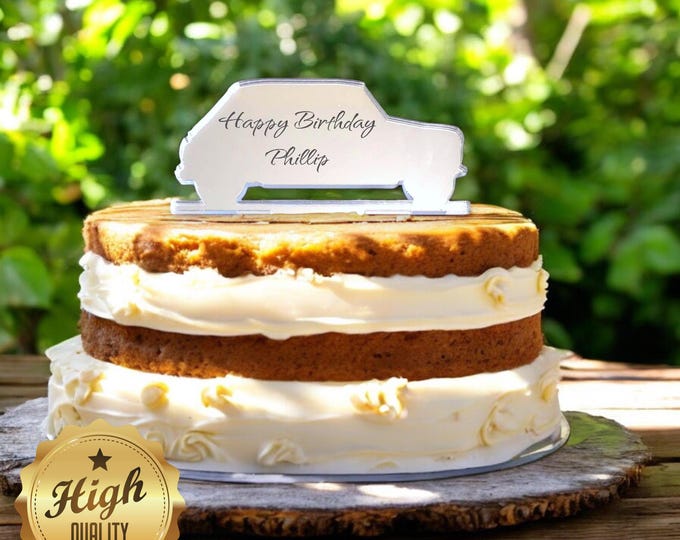 Custom Hatchback Car Cake Topper: Bespoke Acrylic Design