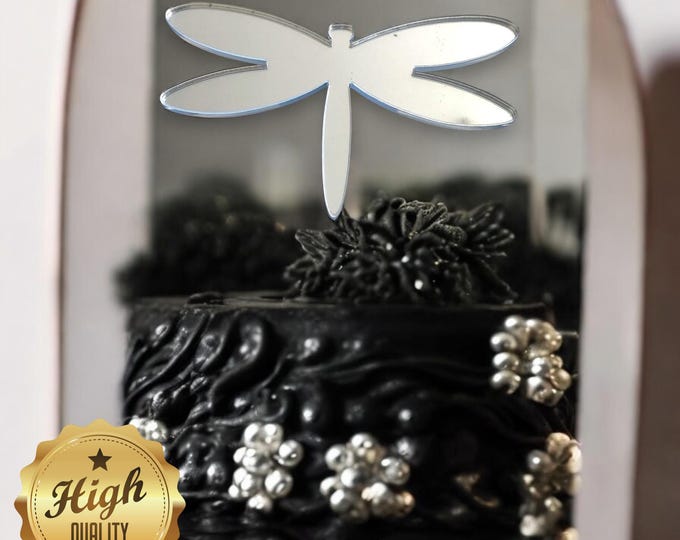 Dragonfly Cake Toppers: Recycled Acrylic Cupcake Decorations