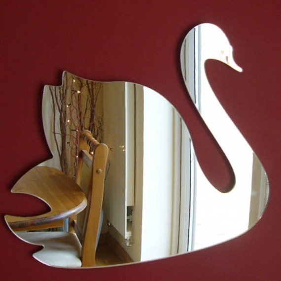 Swan Shaped Mirrors Crafting