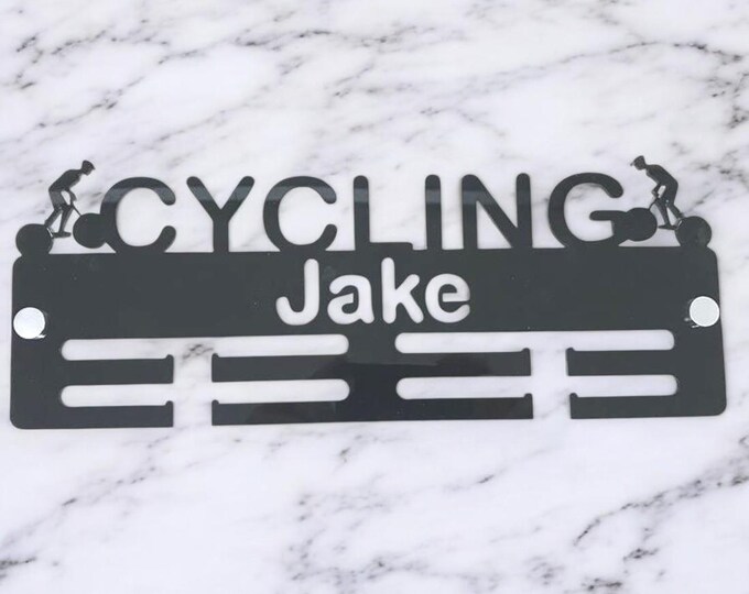 Custom Cycling Medal Hanger: Personalized Sport Display