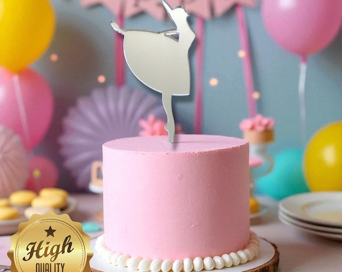 Ballerina Cake Topper:  Dance Theme Party Decor