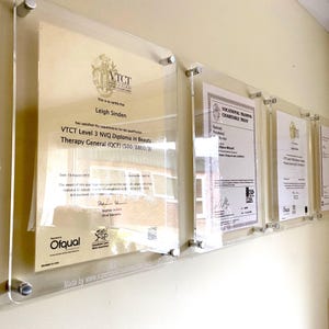 Acrylic Clear and Coloured Frames For Pictures / Posters, Wall Mounted, Custom Shapes, Sizes and Colours and wood finishes.