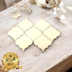 Set di specchi/mosaici in stile marocchino mediorientale - Colori, dimensioni, cerchi o fori personalizzati, confezioni da 10
